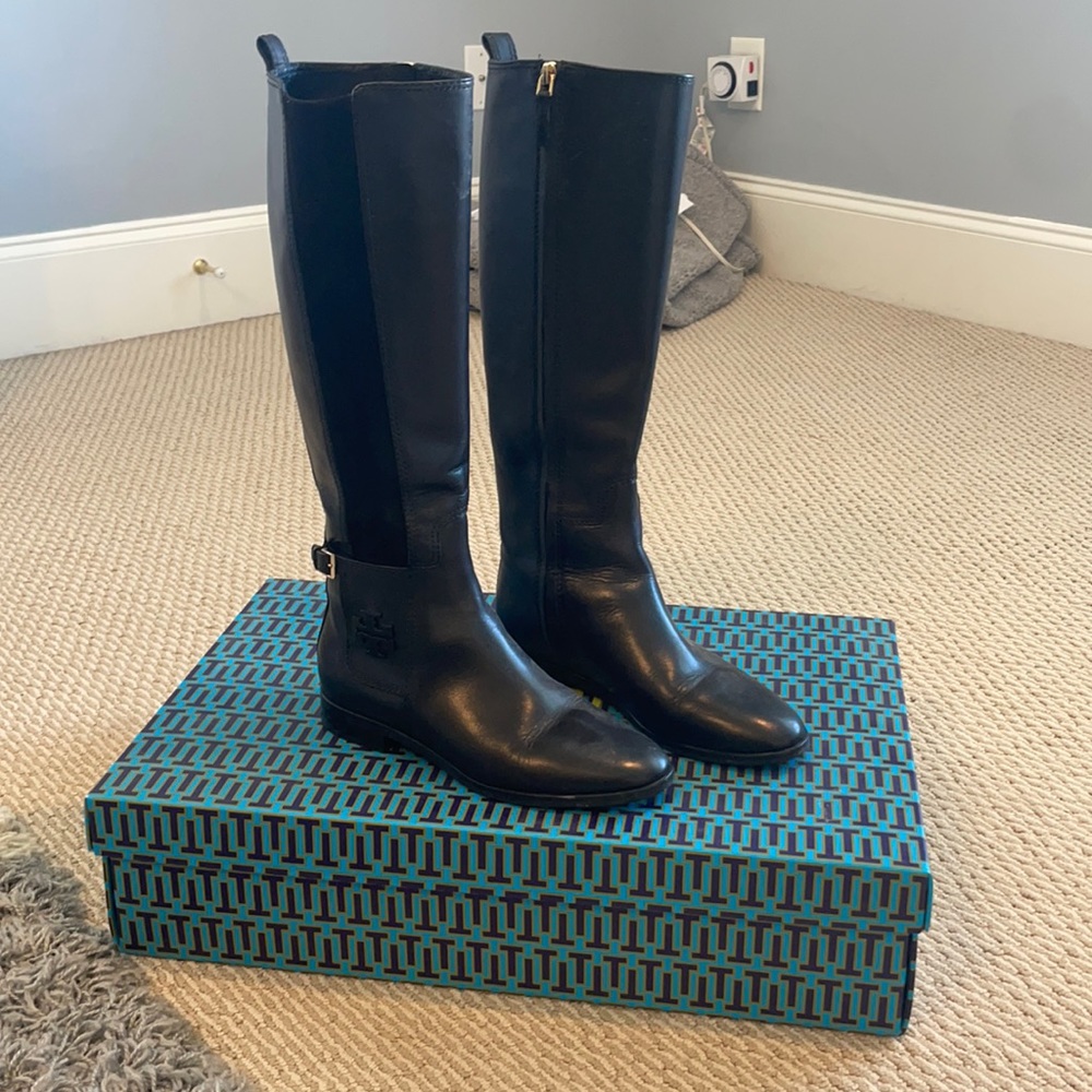 Tory Burch Black riding boots